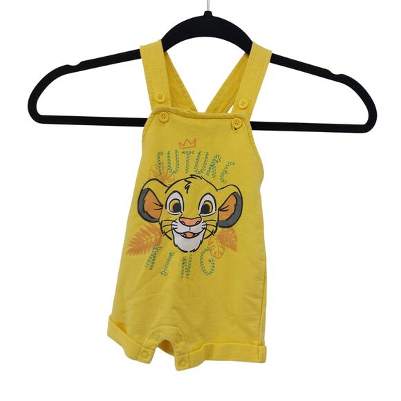 Disney Lion King Simba French Terry Short Yellow Future 0-3 M - Picture 1 of 6